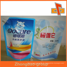 Heißer versiegelter Plastikauslaufbeutelbeutel für flüssiger Dünger und Wäschewaschmittel